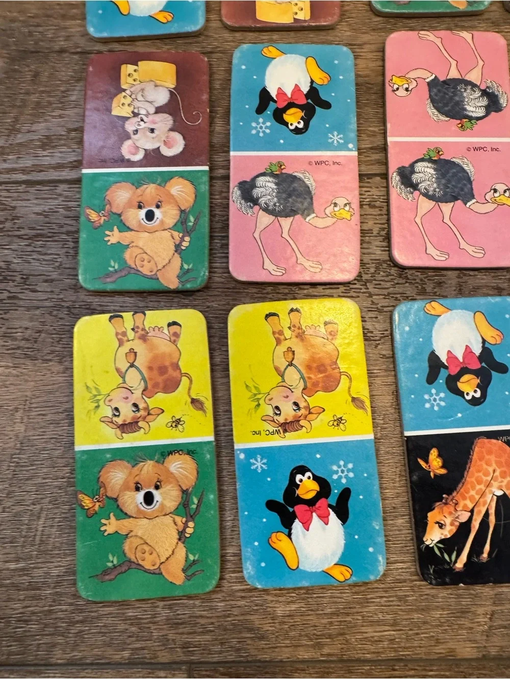 1991 Golden Animal Dominoes Complete Matching Cards Nice Condition Set Of 2